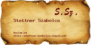 Stettner Szabolcs névjegykártya