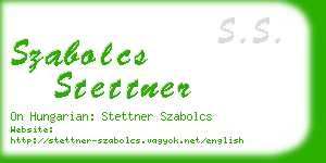 szabolcs stettner business card